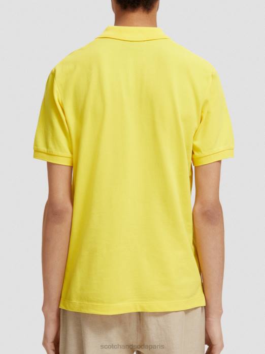 Scotch & Soda Hommes polo piqué en coton biologique soleil vêtements 4HB4466