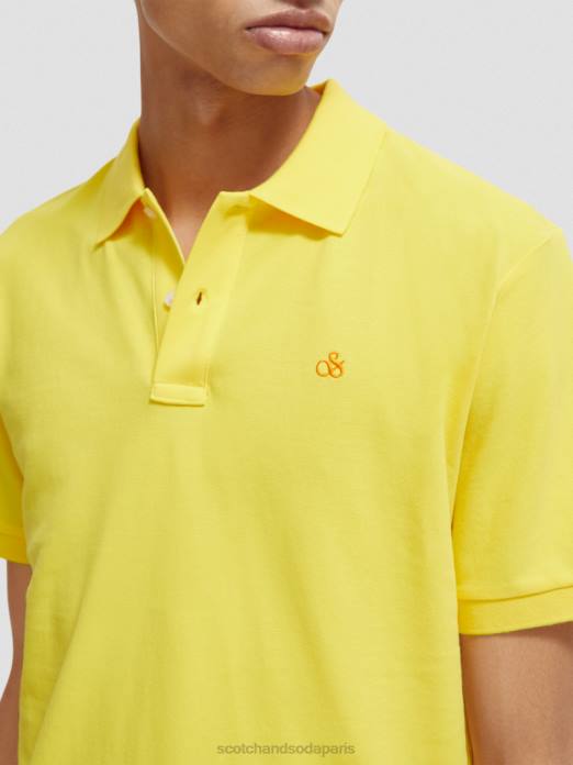 Scotch & Soda Hommes polo piqué en coton biologique soleil vêtements 4HB4466