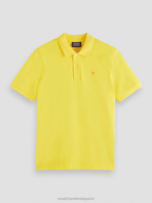 Scotch & Soda Hommes polo piqué en coton biologique soleil vêtements 4HB4466