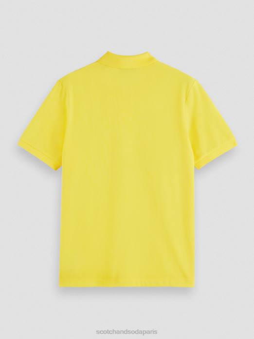 Scotch & Soda Hommes polo piqué en coton biologique soleil vêtements 4HB4466