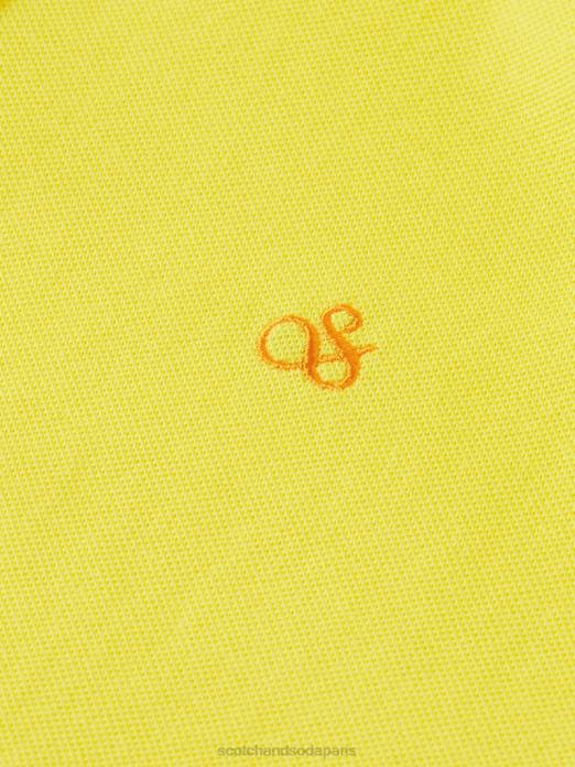 Scotch & Soda Hommes polo piqué en coton biologique soleil vêtements 4HB4466