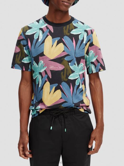 Scotch & Soda Hommes t-shirt biologique imprimé coupe classique combiner un vêtements 4HB4364