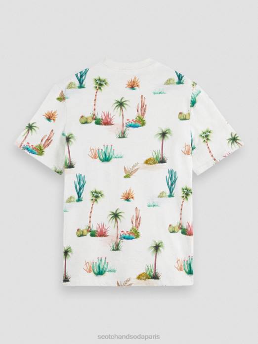 Scotch & Soda Hommes t-shirt biologique imprimé coupe classique combo e vêtements 4HB4363