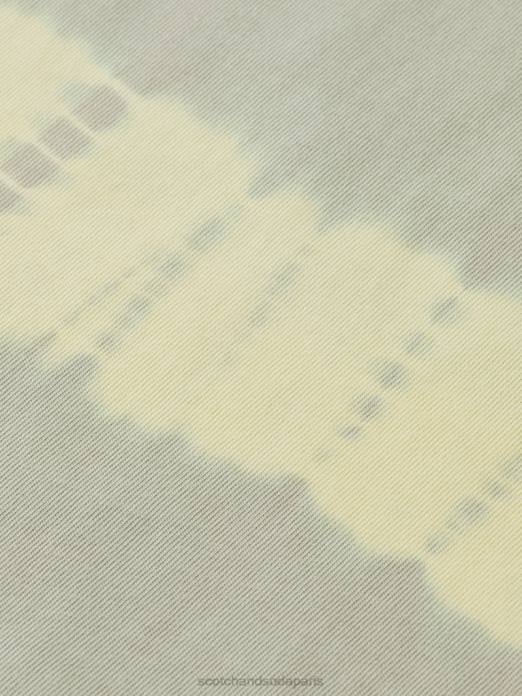 Scotch & Soda Hommes t-shirt biologique tie-dye coupe décontractée grès vêtements 4HB4389