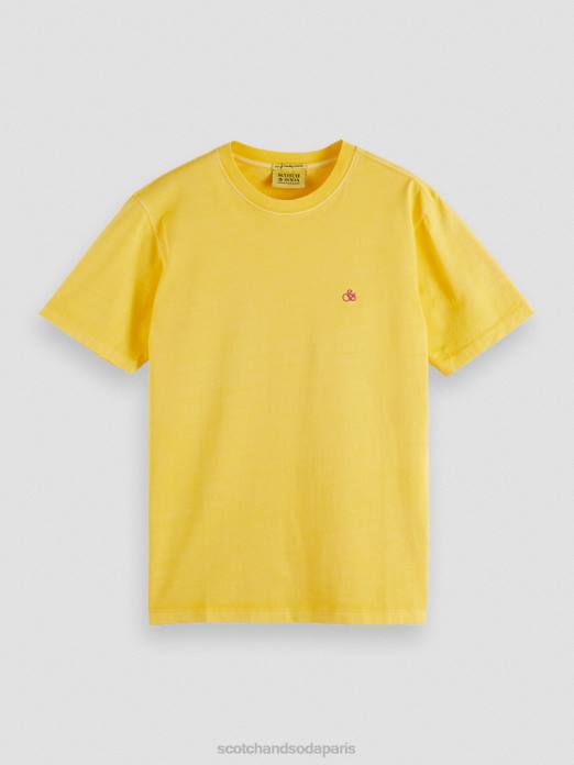 Scotch & Soda Hommes t-shirt coupe classique teint en pièce soleil vêtements 4HB4431
