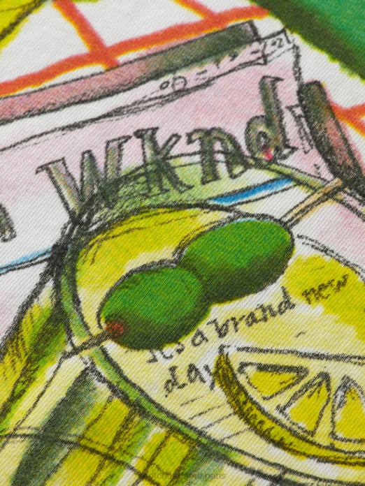 Scotch & Soda Hommes t-shirt à manches longues en coton biologique blanc vêtements 4HB4391