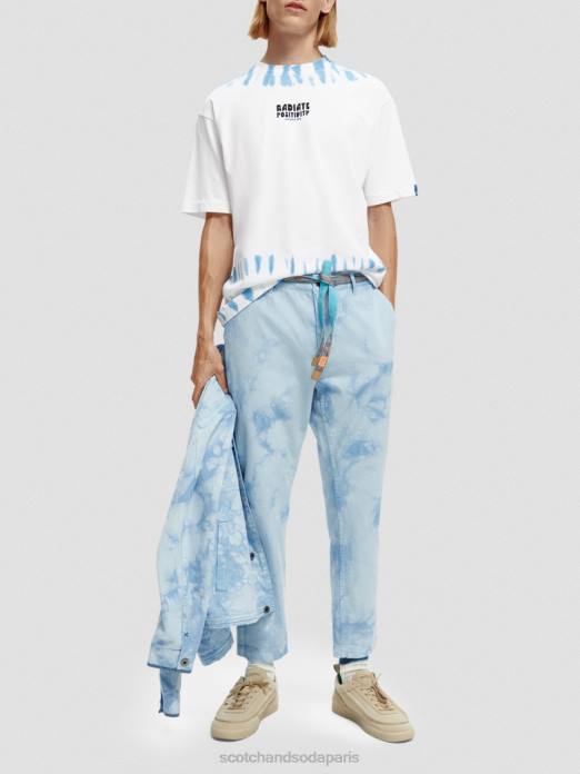 Scotch & Soda Hommes t-shirt à motif tie-dye biologique combo b vêtements 4HB4404