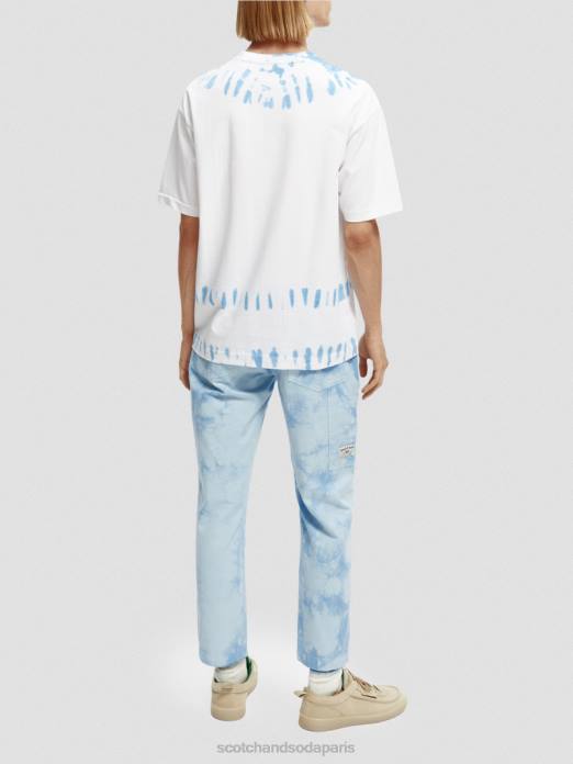 Scotch & Soda Hommes t-shirt à motif tie-dye biologique combo b vêtements 4HB4404