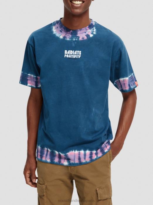 Scotch & Soda Hommes t-shirt à motif tie-dye biologique combo d vêtements 4HB4405