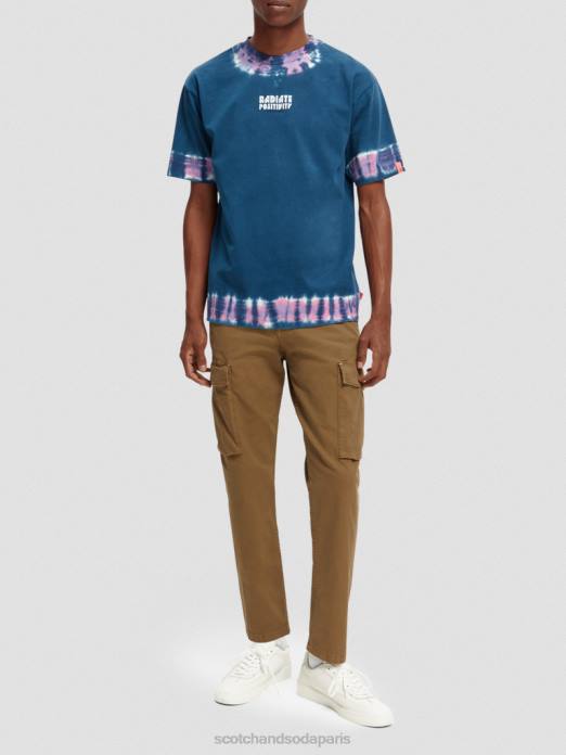 Scotch & Soda Hommes t-shirt à motif tie-dye biologique combo d vêtements 4HB4405