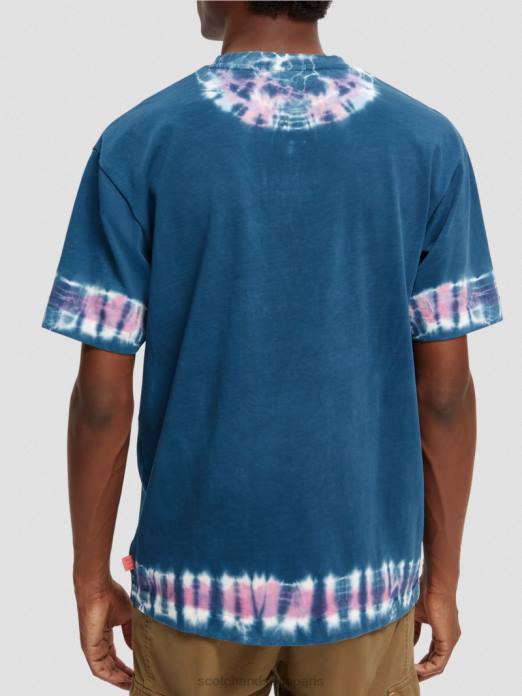 Scotch & Soda Hommes t-shirt à motif tie-dye biologique combo d vêtements 4HB4405