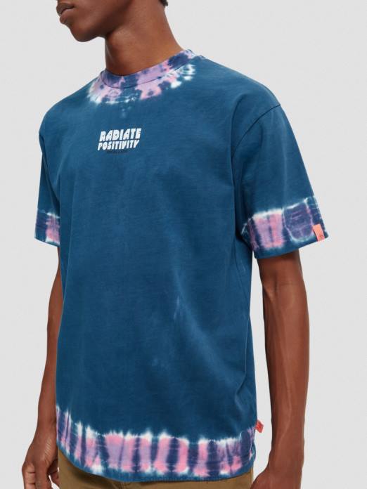 Scotch & Soda Hommes t-shirt à motif tie-dye biologique combo d vêtements 4HB4405