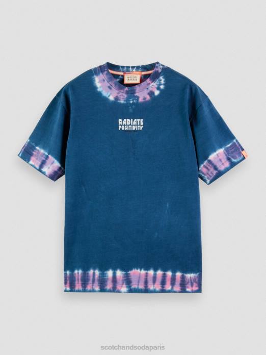 Scotch & Soda Hommes t-shirt à motif tie-dye biologique combo d vêtements 4HB4405