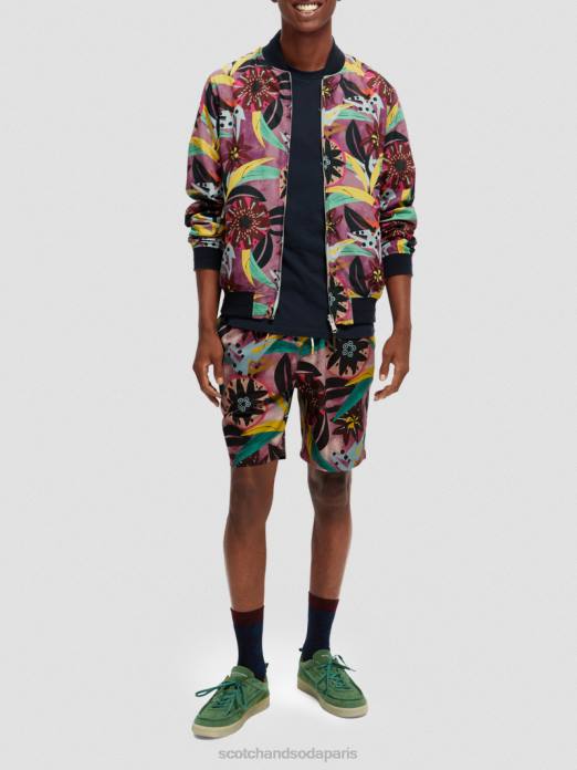 Scotch & Soda Hommes blouson aviateur réversible imprimé combiner un vêtements 4HB4562