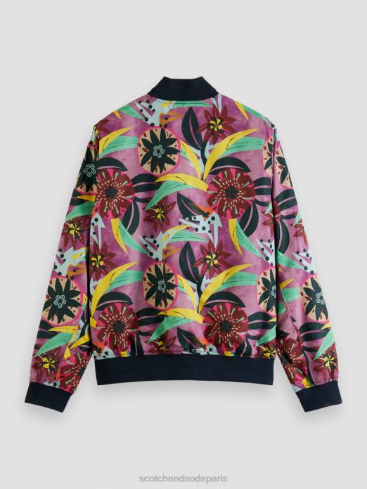 Scotch & Soda Hommes blouson aviateur réversible imprimé combiner un vêtements 4HB4562