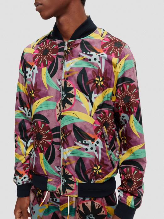 Scotch & Soda Hommes blouson aviateur réversible imprimé combiner un vêtements 4HB4562