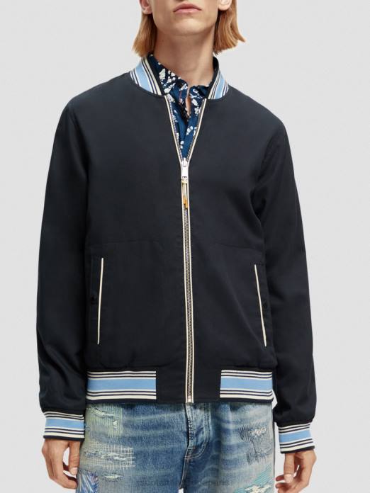 Scotch & Soda Hommes blouson aviateur réversible imprimé combo d vêtements 4HB4561