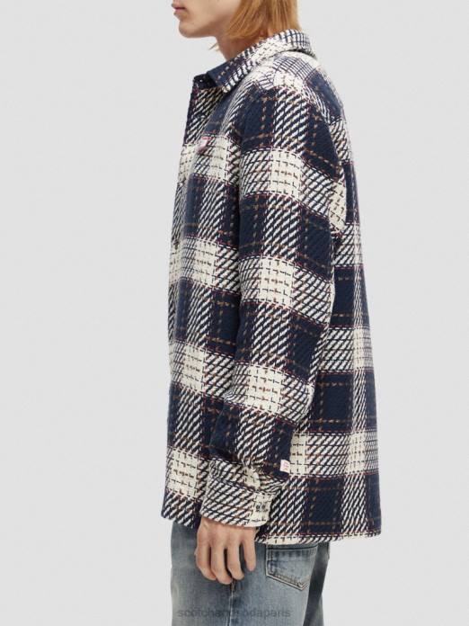 Scotch & Soda Hommes surchemise en flanelle combiner un vêtements 4HB4557