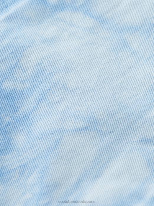 Scotch & Soda Hommes veste camionneur en jean tie-dye combiner un vêtements 4HB4576