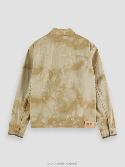 Scotch & Soda Hommes veste camionneur en jean tie-dye combo b vêtements 4HB4577