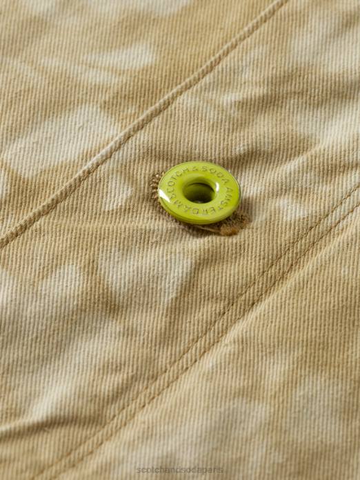 Scotch & Soda Hommes veste camionneur en jean tie-dye combo b vêtements 4HB4577