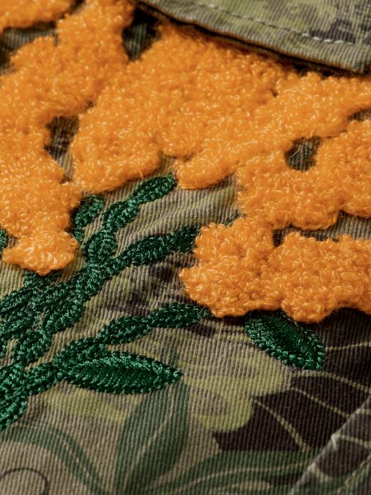 Scotch & Soda Hommes veste militaire imprimée et brodée fleur de l'armée aop vêtements 4HB4571