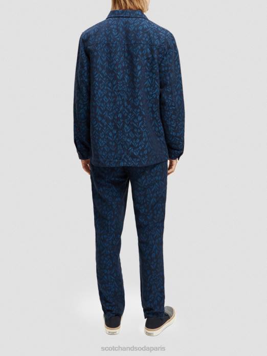 Scotch & Soda Hommes veste utilitaire de travail en jacquard combiner un vêtements 4HB4570