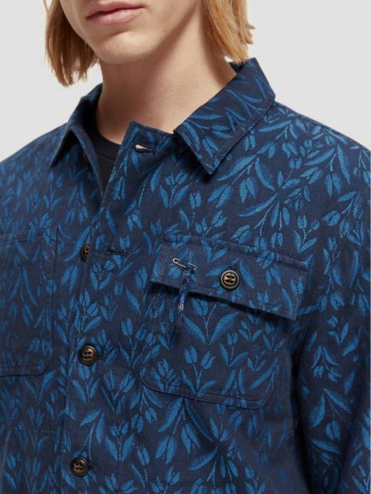 Scotch & Soda Hommes veste utilitaire de travail en jacquard combiner un vêtements 4HB4570